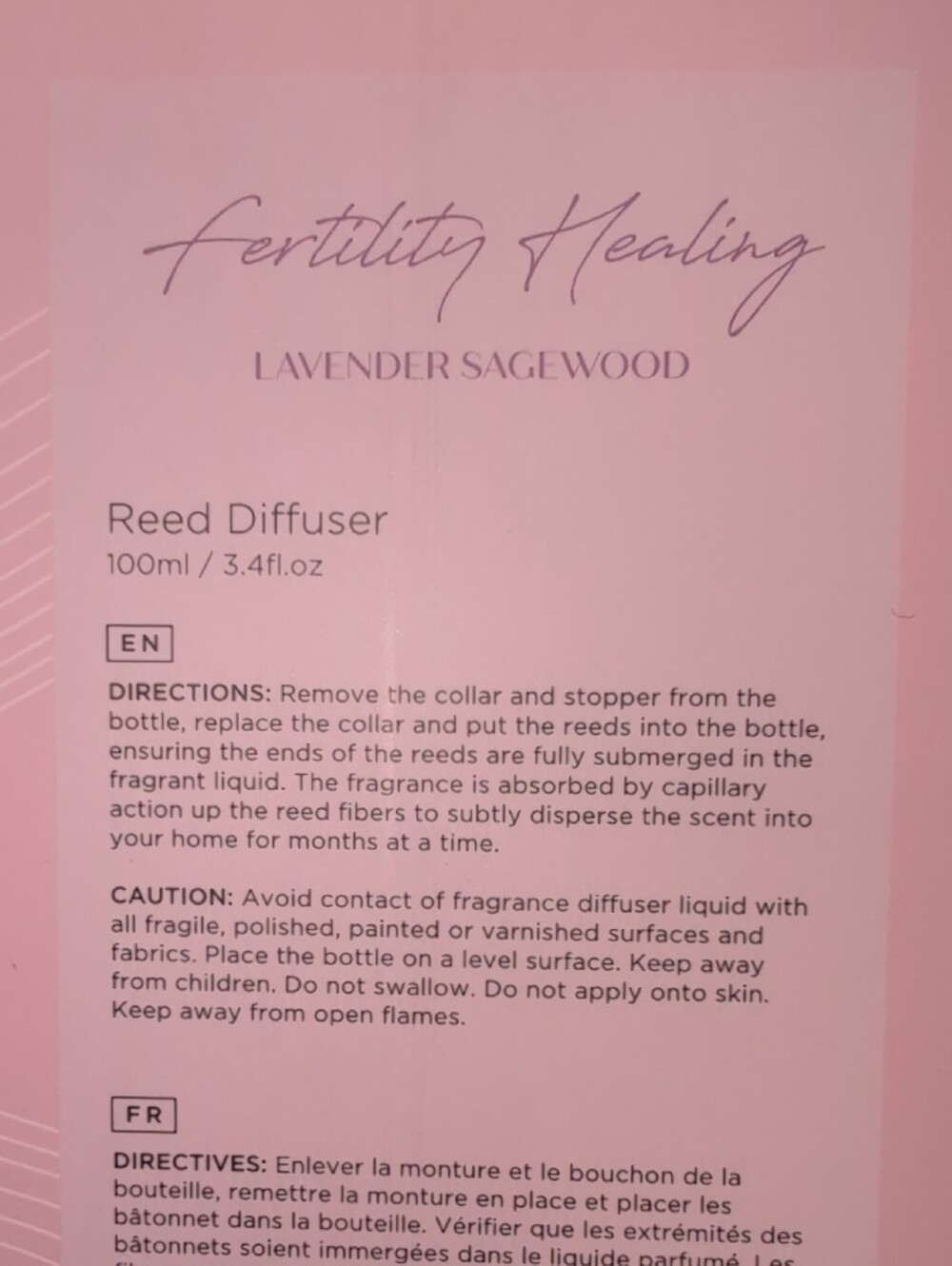 Purity Lab Reed Diffuser Amethyst Infused - New In Box - Picture 7 of 9